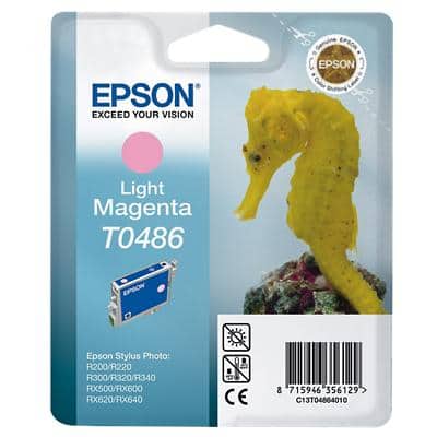Epson T0486 Original Tintenpatrone C13T04864010 Hell Magenta