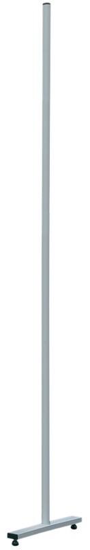 Franken Stellwand-Säule Montage mit Klemme Aluminium 1.900 mm (H) Hellgrau ECO