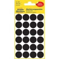 AVERY Zweckform 3003 Markierungspunkte Spezial Schwarz 4 Blatt à 24 Etiketten