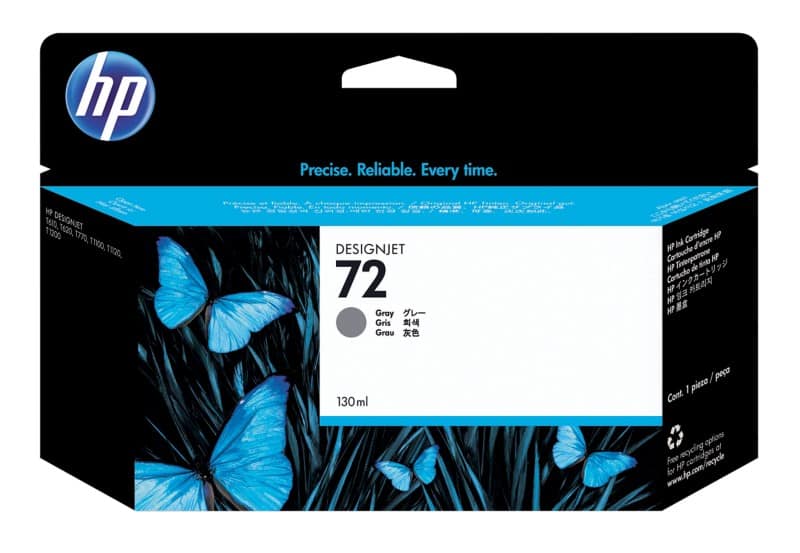 HP 72 Original Tintenpatrone C9374A Grau