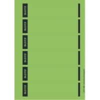Leitz PC-beschriftbare Selbstklebende Rückenschilder 1686 Für Leitz 1050 Qualitäts-Ordner Grün 39 x 192 mm 150 Stück