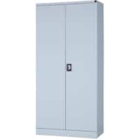 Realspace Flügeltürenschrank Lichtgrau 920 x 420 x 1.950 mm