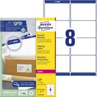 AVERY Zweckform Abziehhilfe QuickPEEL,ultragrip Versandetiketten L7165-100 Selbsthaftend DIN A4 Weiß 99,1 x 67,7 mm 100 Blatt à 8 Etiketten