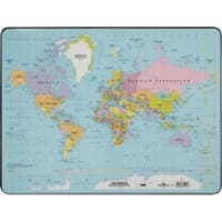 DURABLE Weltkarte Schreibunterlage PVC (Polyvinylchlorid) Mehrfarbig 53 x 40 cm
