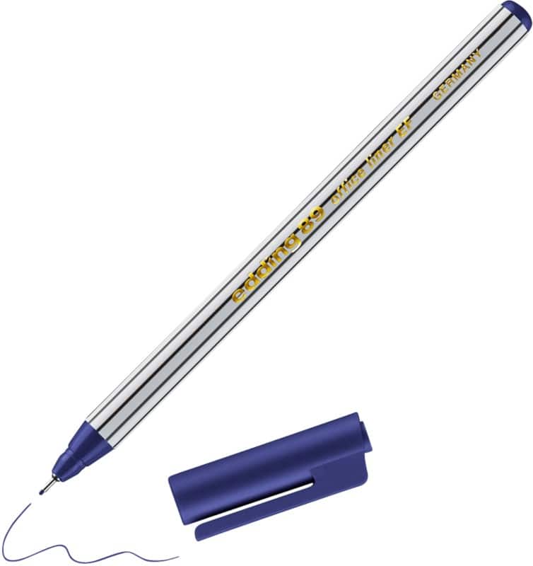 edding Fineliner 0.3 mm Rundspitze Blau 89