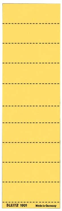Leitz Alpha Hängerregisteretiketten Kunststoff Gelb 6 x 2,1 cm Alpha 100 Stück