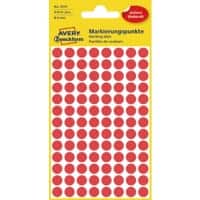 AVERY Zweckform 3010 Sticker Rot 4 Blatt à 104 Etiketten