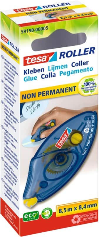 tesa tesaroller non-permanent Kleberoller Non-permanent 8,4 mm x 8,5 m 59190-00005-04 8.5 m