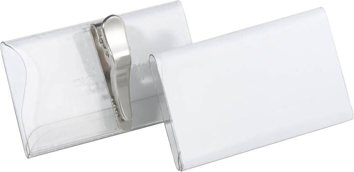 DURABLE Namensschilder Krokodilklemme 15,5 x 5,5 x 21,5 cm Kunststoff 25 Stück