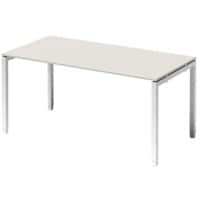 Bisley Schreibtisch Cito Grau, Weiß, Verkehrsweiß 1.600 x 800 x 850 mm