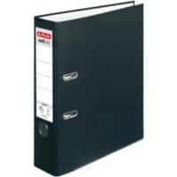 herlitz maX.file protect Ordner DIN A4 80 mm Schwarz 2 Ringe 5480801 Pappkarton, PP (Polypropylen) Texturiert Hochformat