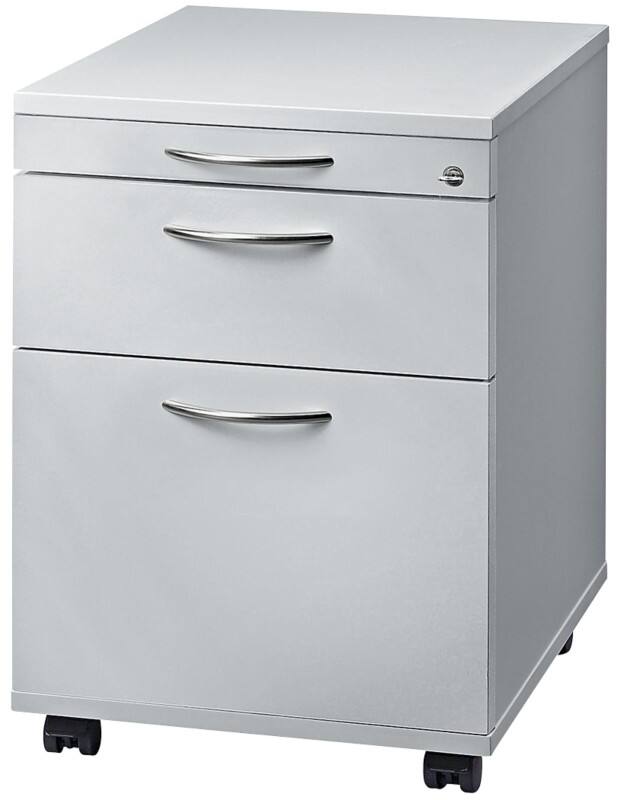 Hammerbacher Rollcontainer AC20 Lichtgrau 428 x 580 x 590 mm