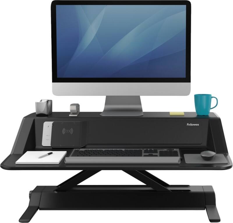 Fellowes Sitz-Steh Workstation Lotus DX Schwarz