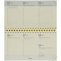 Brepols Omniplan Terminkalender Nachfüllung 2026 DIN A6 1 Woche / 2 Seiten Deutsch, Englisch, Französisch, Italienisch, Niederländisch, Spanisch Creme