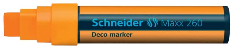 Schneider 260 Deco-Marker Orange Breit Keilspitze 5 - 15 mm