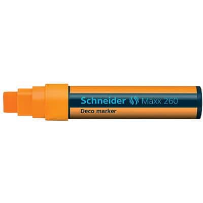 Schneider 260 Deco-Marker Orange Breit Keilspitze 5 - 15 mm
