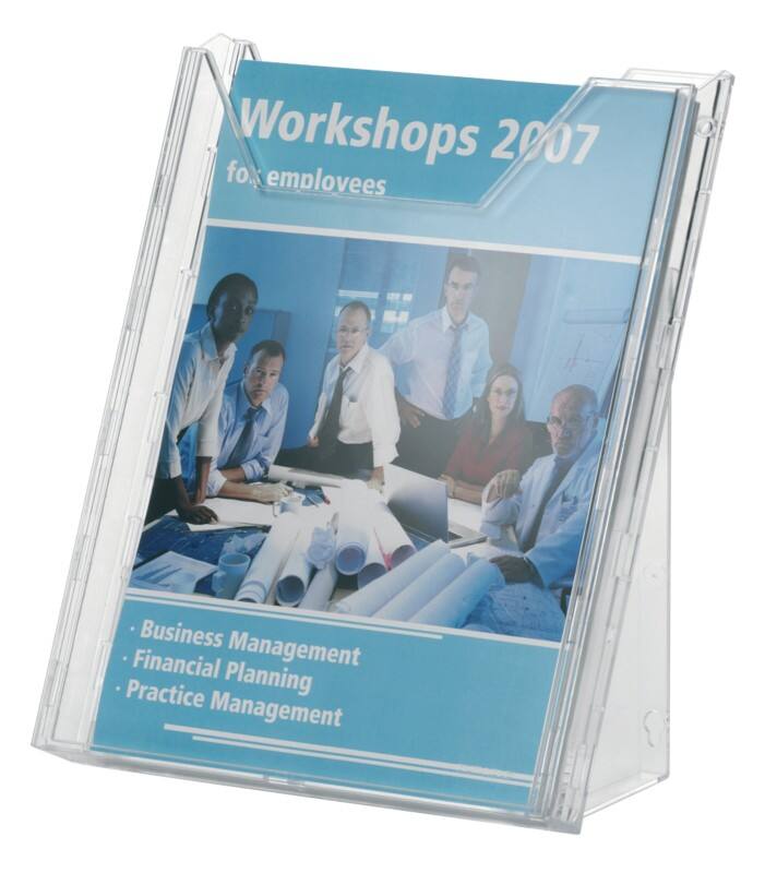 DURABLE Combiboxx DIN A4 Prospektständer Wandmontiert Transparent 857819 24,2 x 16,2 x 29,1 cm