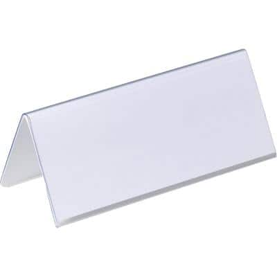 Durable Schreibtisch Namensschild transparent 150 x 61 mm Packung 25 Stück