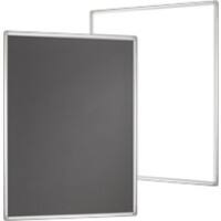 Franken Moderationstafel Magnetisch 150 (B) x 120 (H) cm Aluminium Grau, Weiß