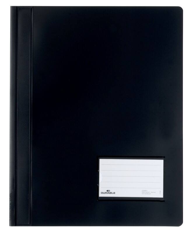 DURABLE Schnellhefter Duralux DIN A4 Schwarz PVC
