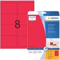 HERMA Etiketten 5046 Neonrot Rechteckig 160 Etiketten pro Packung