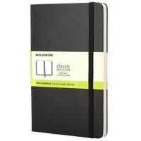 Moleskine Notizbuch DIN A5 Blanko Gebunden Karton Hardback Schwarz Nicht perforiert 240 Seiten