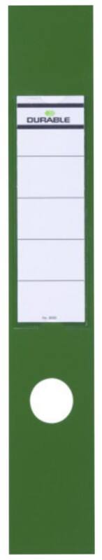 DURABLE ORDOFIX Selbstklebende Ordneretiketten 60 x 390 mm Grün 10 Stück