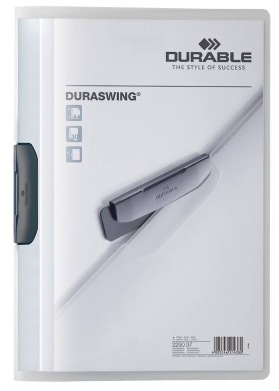 DURABLE Klemmmappe Duraswing DIN A4 Transparent