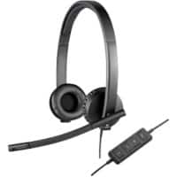 Logitech H570e Verkabelt Stereo Kopfhörer Kopfbügel Schwarz