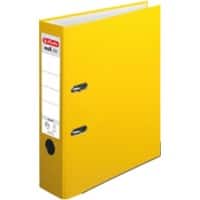 herlitz maX.file Ordner DIN A4 80 mm Gelb 2 Ringe Pappkarton, PP (Polypropylen) Texturiert Hochformat