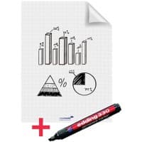 Legamaster Flipchart-Folie Magic-Chart Nicht perforiert A1 500g 25 Blatt