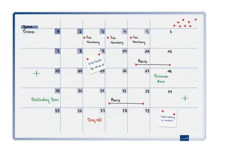 Legamaster Planungstafel Accents Weiß 90 x 60 cm