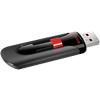 SanDisk USB 2.0 USB-Stick Cruzer Glide 64 GB Schwarz, Rot