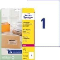 AVERY Zweckform L7167-100 Adressetiketten DIN A4 Transparent 210 x 289,1 mm 25 Blatt à 1 Etiketten