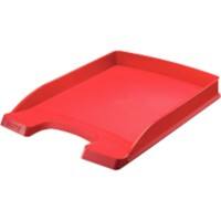 Leitz Plus Briefablage 5237 Slim DIN A4 Rot 25,5 x 35,7 x 3,5 cm