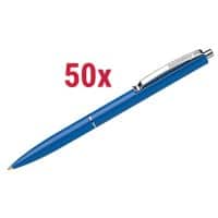 Schneider Kugelschreiber Blau Mittel 0,5 mm Nachfüllbar 50 Stück