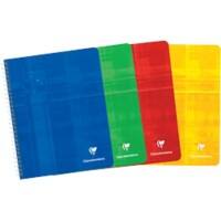 Clairefontaine A5+ Drahtgebunden Farbig sortiert Laminiert Pappe Cover Notizbuch Liniert 90 Blatt