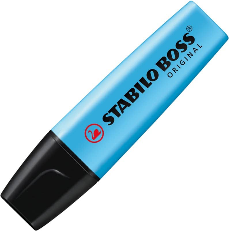 STABILO BOSS ORIGINAL Blau  Breit Keilspitze 2 - 5 mm Nachfüllbar