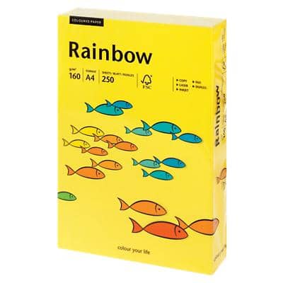 Rainbow Kopier-/ Druckerpapier DIN A4 160 g/m² Intensives Gelb 18 250 Blatt