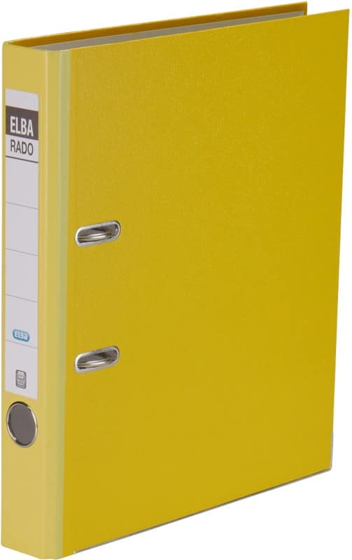 ELBA Rado Brilliant Schmal Ordner DIN A4 50 mm Gelb 2 Ringe 100022606 Kunststoff
