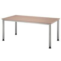 Hammerbacher Schreibtisch HS16 N Nussbaum-Nachbildung 1.600 x 800 x 680 x 680 - 760 mm