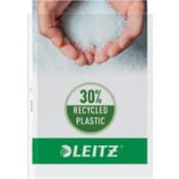 Leitz Prospekthüllen DIN A4 Genarbt Transparent 90 Mikron PP (Polypropylen) Oben und links 11 Löcher