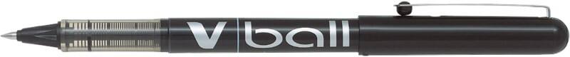Pilot V-Ball Nicht einziehbar Tintenroller Schwarz 0.3 mm Fein Kegelförmig