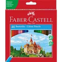 Faber-Castell Hexagonal-Buntstifte ECO Farbig sortiert 48 Stifte