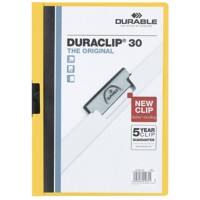 DURABLE Duraclip Klemmmappe 30 Blatt DIN A4 Gelb