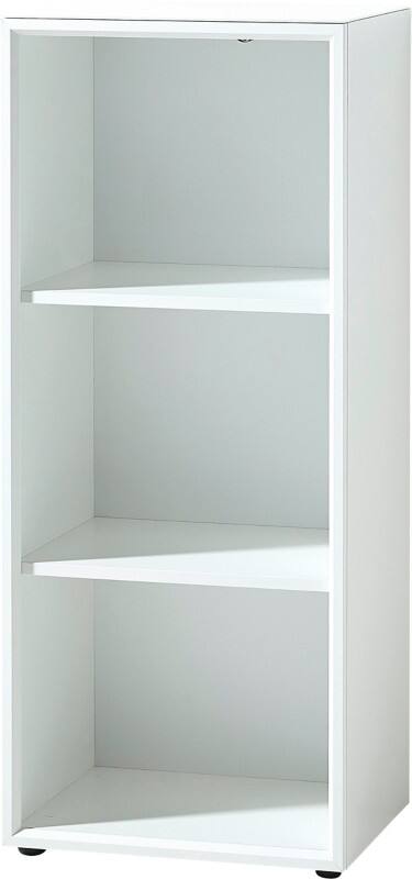 GERMANIA Melamin Bücherregal 2 Fachböden 500 x 370 x 1.200 mm Weiß