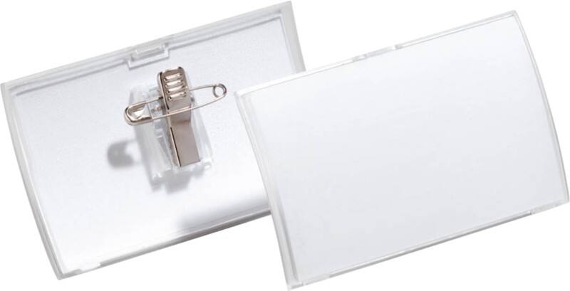 DURABLE Click-Fold Namensschilder Kombiklemme 10,2 x 12,3 x 25,2 cm PP (Polypropylen) 25 Stück