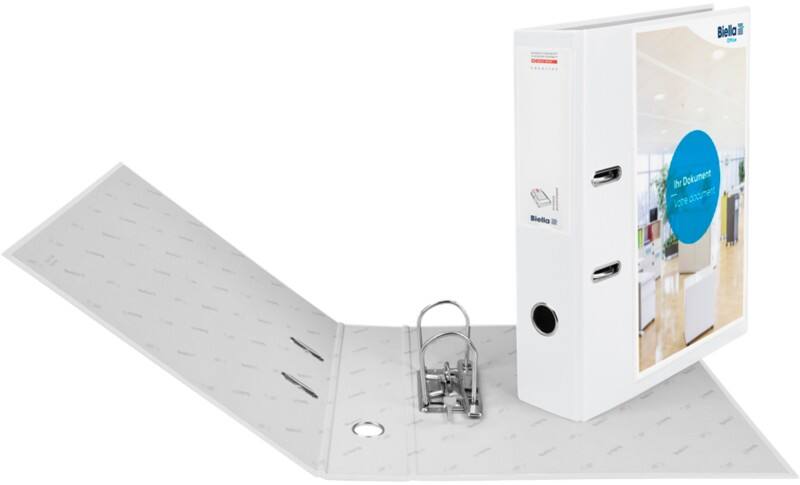 Biella Creative Ordner Breit DIN A4 70 mm Weiß 2 Ringe 10342701U Kunststoff Hochformat