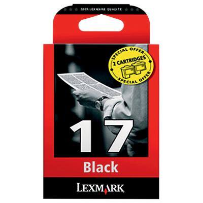 Lexmark 17 Original Tintenpatrone 80D2954 Schwarz 2 Stück Duopack
