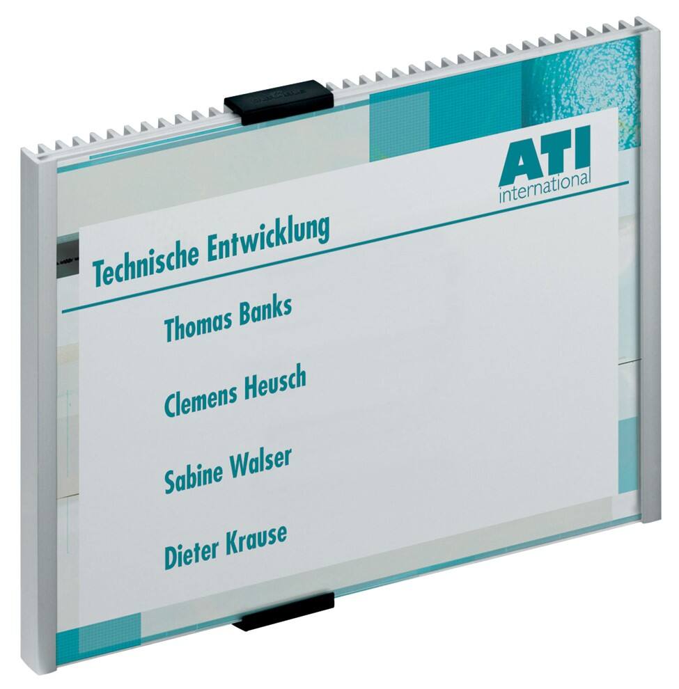 DURABLE Informationsschild Aluminium, Acrylglas 14,9 x 5,3 cm